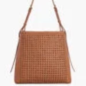 Talbots Woven Havana Tan Hobo Bag 12"X5"X11"